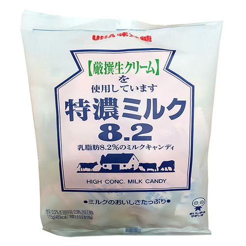 UHA 토쿠노 8.2 고농축 밀크 캔디 115g 일본사탕 우유사탕